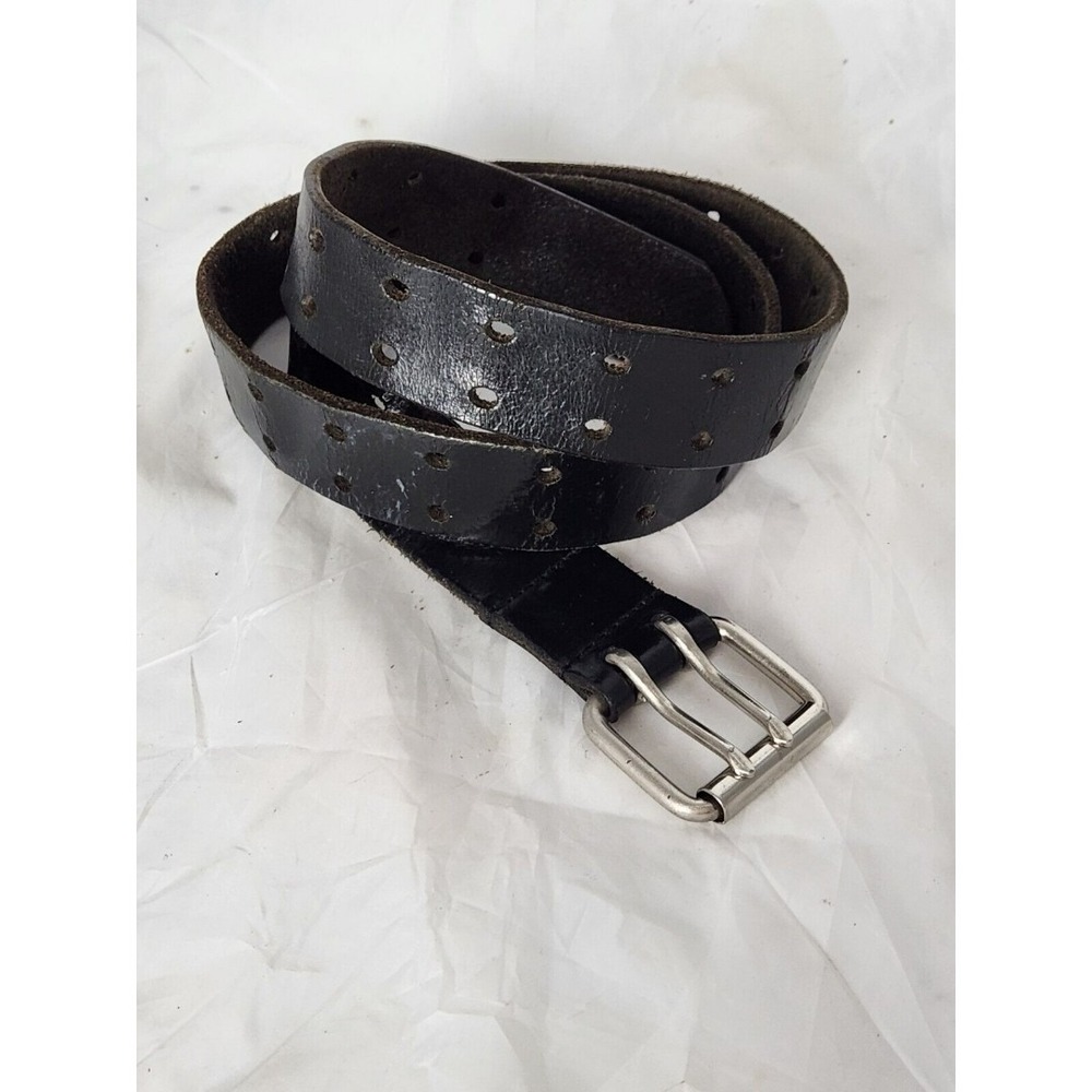 Dickies Genuine Leather 2 Prong Work Belt Black Men's Size 38 / 95